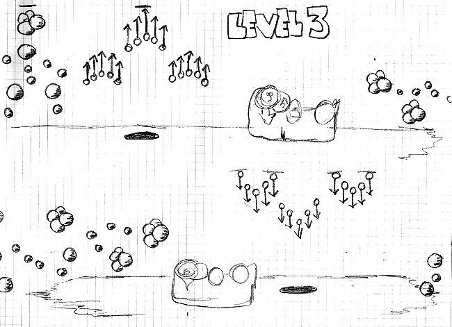 Wizball Concept Art (World of Spectrum > Additional material): Wizball Graphics: Map Page 4 in: Game Additional Material