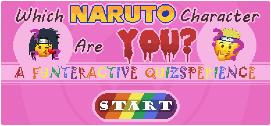 Which Naruto Character Are You?: A Funteractive Quizsperience Logo (Itch.io)