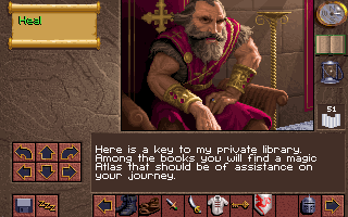 Lands of Lore: The Throne of Chaos Screenshot (Westwood Studios website, 1997): King Richard instructs you on a matter of urgency.