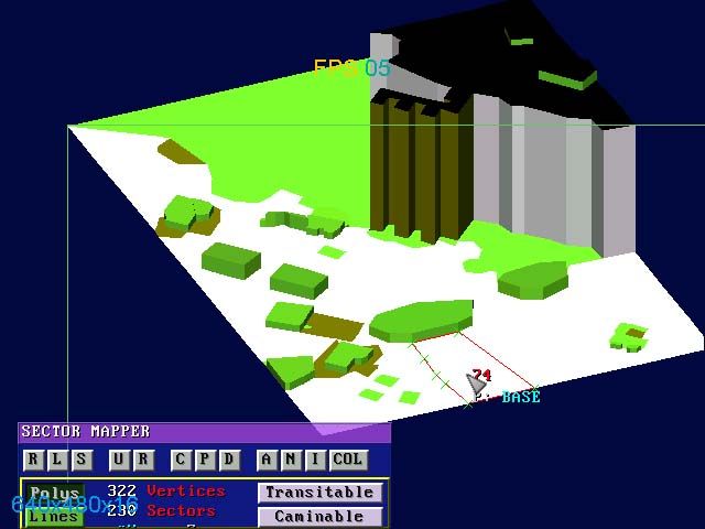 Commandos: Behind Enemy Lines Screenshot (Gamesmania preview, 1998-05-06): Screenshot from the map editor