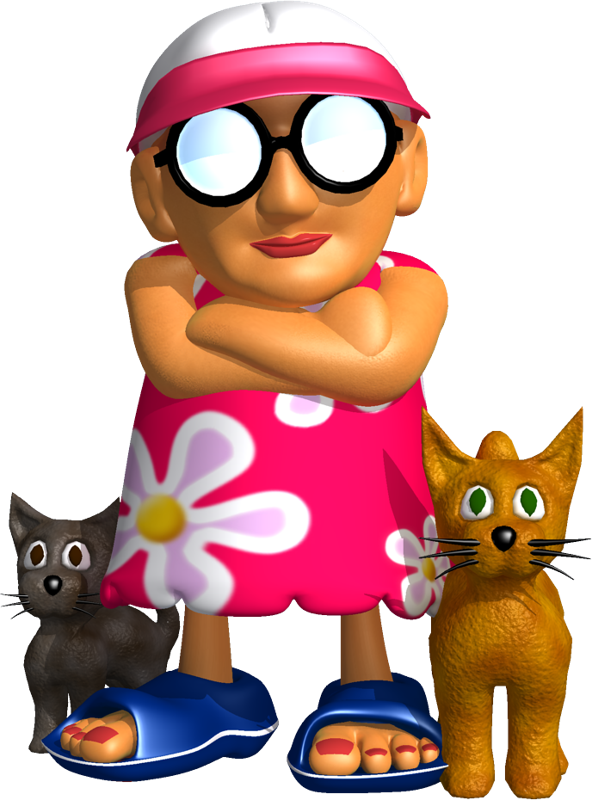 Granny in Paradise Render (Super Granny 2 Marketing Pack (2005-10-12)): Granny