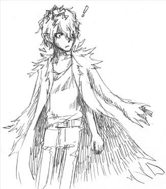 Ib Concept Art (Official Website): Likes the way his coat whirls up