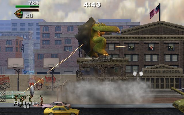 Rampage: Total Destruction Screenshot (Midway E3 2006 Asset Disc): Shelby