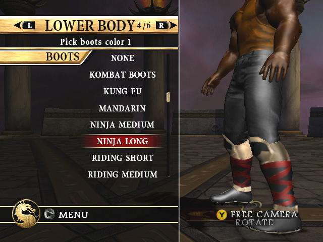 Mortal Kombat: Armageddon Screenshot (Midway E3 2006 Asset Disc): Create A Fighter