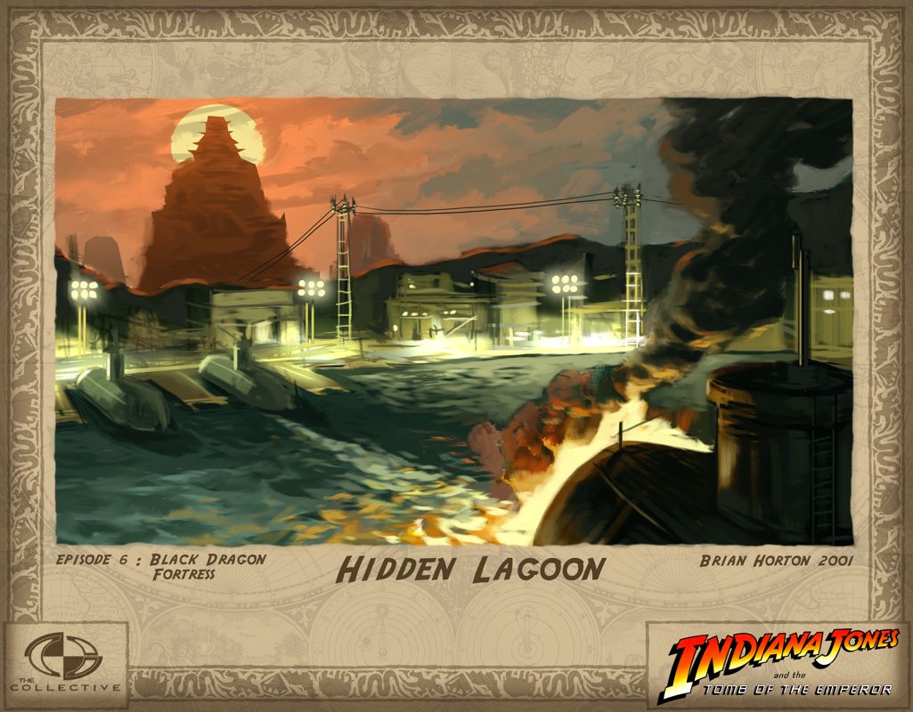 Indiana Jones and the Emperor's Tomb Concept Art (LucasArts E3 2002 Press Kit): Hidden Lagoon