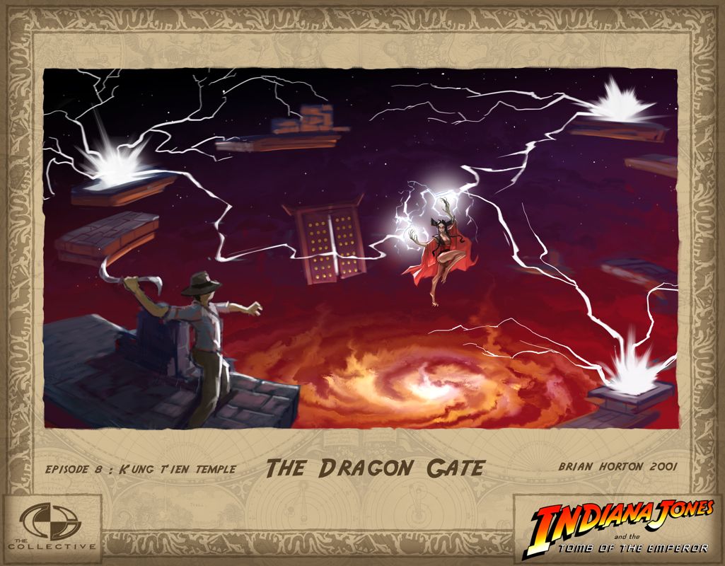 Indiana Jones and the Emperor's Tomb Concept Art (LucasArts E3 2002 Press Kit): The Dragon Gate