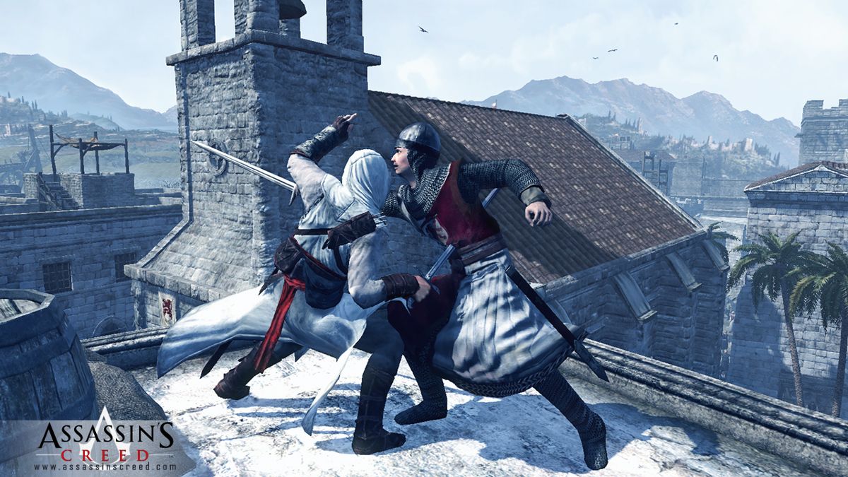 Assassin's Creed Screenshot (Assassin's Creed Webkit): Roof Fight (PS3)