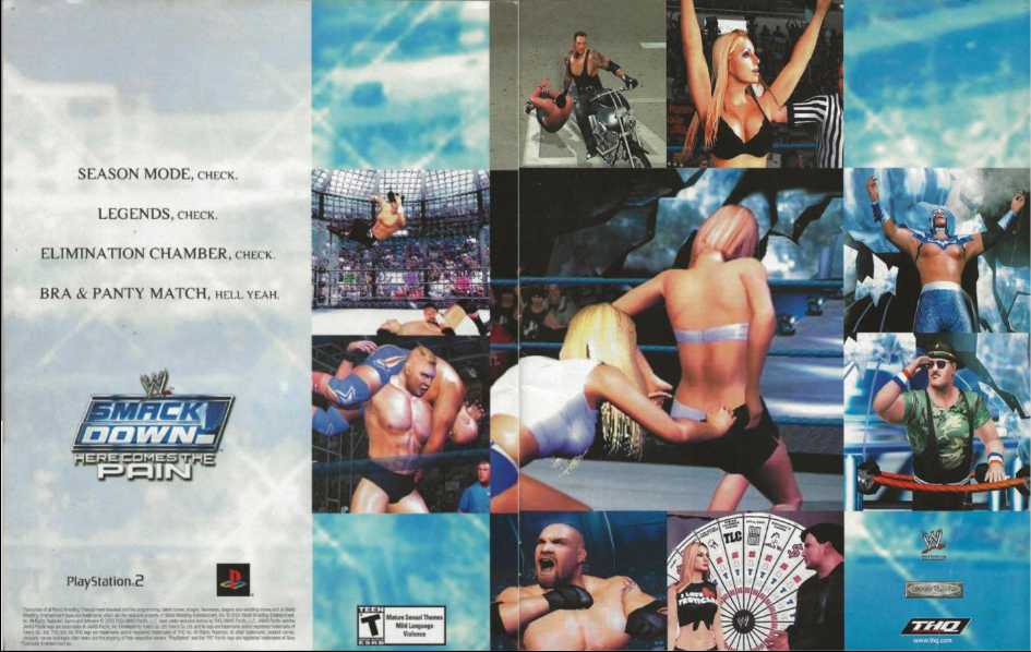 WWE Smackdown! Here Comes the Pain Magazine Advertisement (Magazine Advertisements): WWE SmackDown Magazine (U.S) Jan 2004