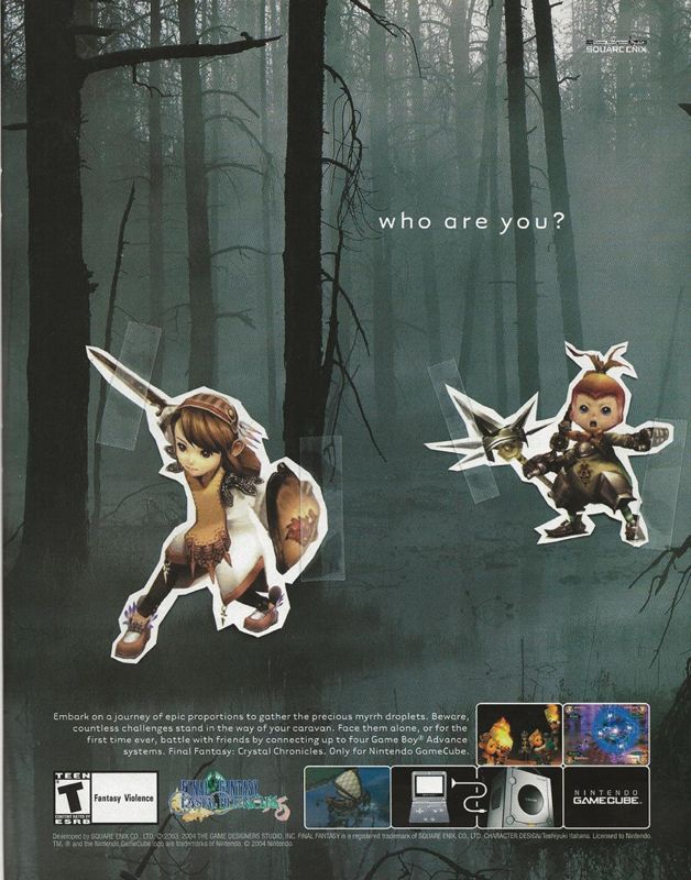 Final Fantasy: Crystal Chronicles Magazine Advertisement (Magazine Advertisements): WWE SmackDown Magazine (U.S.) March 2004