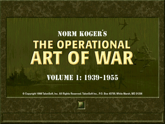 Norm Koger's The Operational Art of War Vol 1: 1939-1955 Screenshot (Score Magazine CD 57)