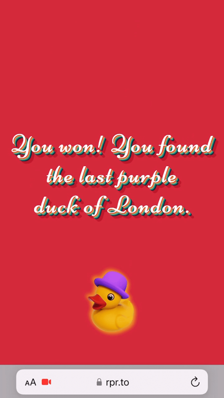 London Duck Hunt Screenshot (8thwall.com)