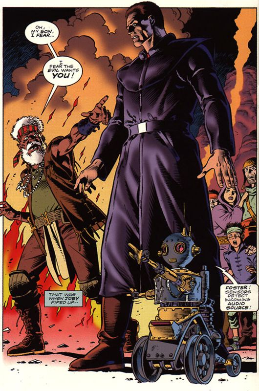 Beneath a Steel Sky Other (Revolution Software website, 1997): Created by top comic artist Dave Gibbons these pages are supplied in comic book form with 'Beneath a Steel Sky'.