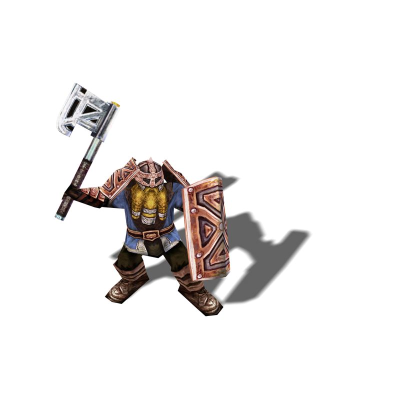 The Lord of the Rings: The Battle for Middle-earth II Render (Electronic Arts UK Press Extranet, 2005-02-01): Dwarf Final name: Axe Thrower