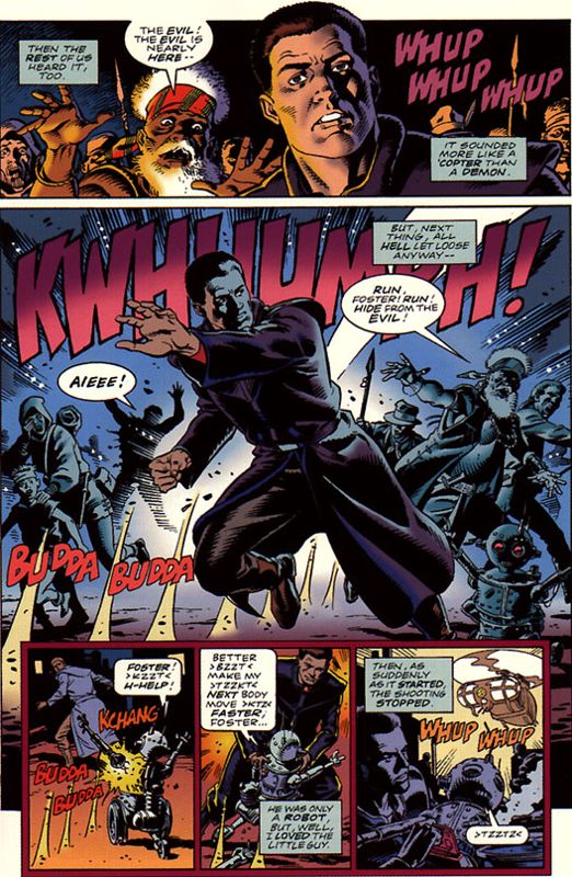 Beneath a Steel Sky Other (Revolution Software website, 1997): Created by top comic artist Dave Gibbons these pages are supplied in comic book form with 'Beneath a Steel Sky'.