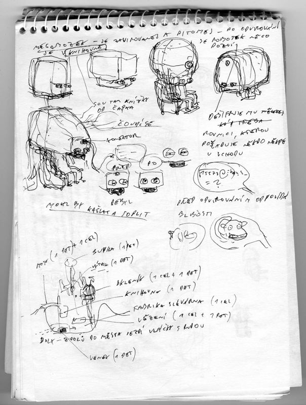 Machinarium (Collector's Edition) Concept Art (GOG Downloadable Extras (2012)): Design Sketches