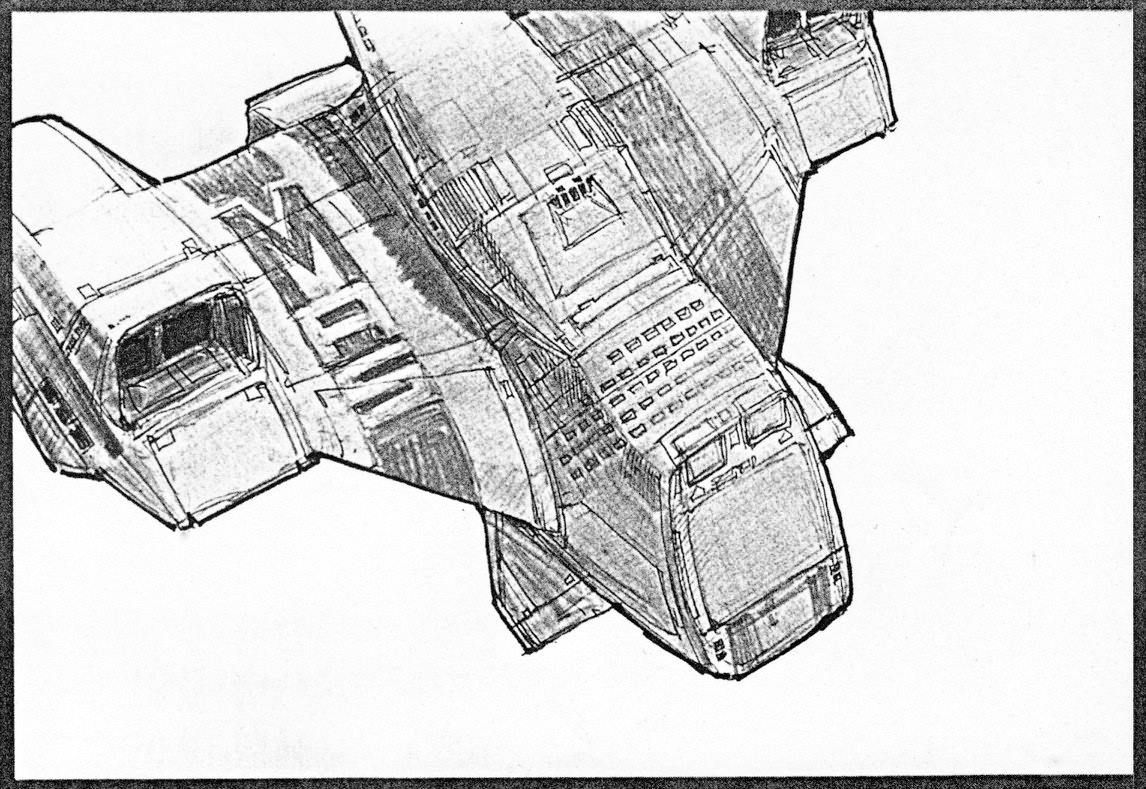 Total Recall Concept Art ('Total Recall' production information sent to Ocean, April 1990)