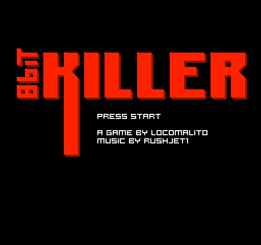 8bit killer Screenshot (Locomalito.com)
