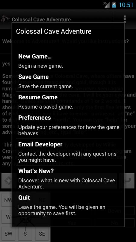 Colossal Cave Adventure Screenshot (Google Play)