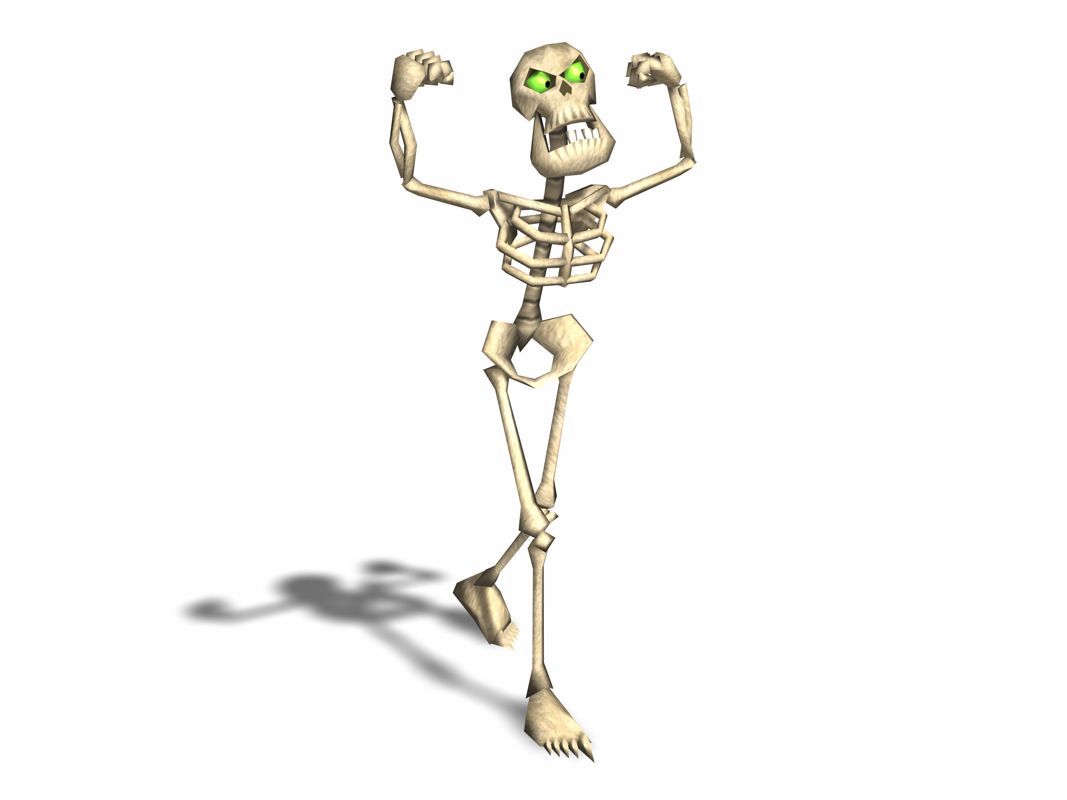 Grabbed by the Ghoulies Render (Rare Fan Site Kit): Skeleton Pose