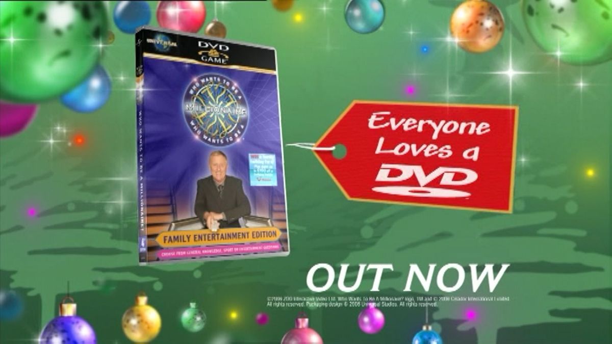 Who Wants To Be A Millionaire: Family Entertainment Edition Screenshot (Scenes from a promotional video for the game): Wouldn't it make a lovely present?