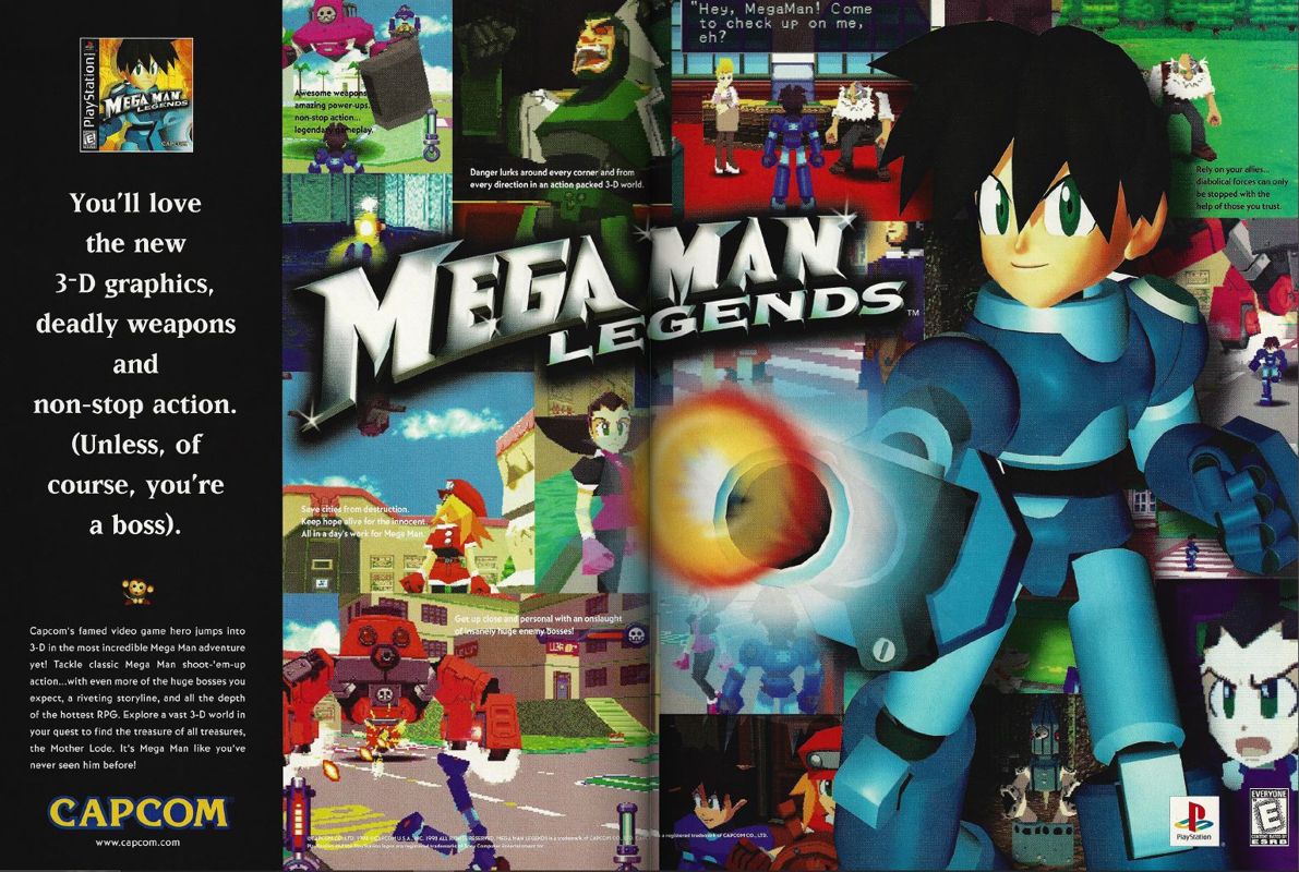 Mega Man Legends Magazine Advertisement (Magazine Advertisements): Official U.S. PlayStation Magazine (United States), Volume 1 Issue 12 (September 1998)
