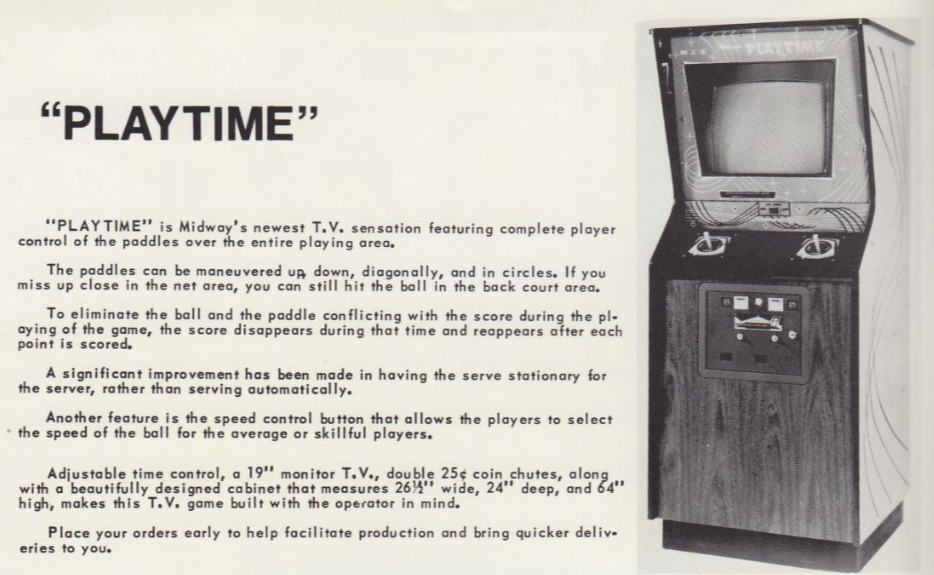 Playtime Magazine Advertisement (Magazine Advertisements): Canadian Coin Box Magazine (Canada), April 1974