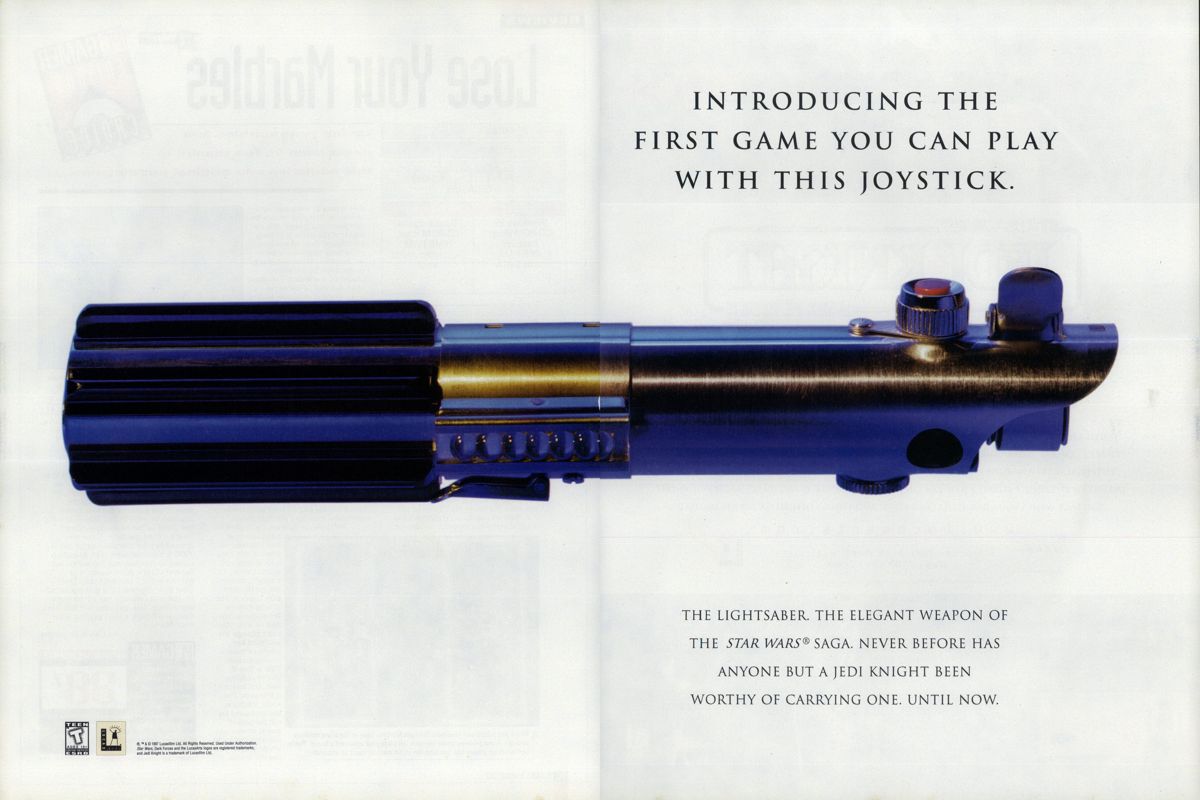 Star Wars: Jedi Knight - Dark Forces II Magazine Advertisement (Magazine Advertisements): PC Gamer (USA), Issue 11/1997