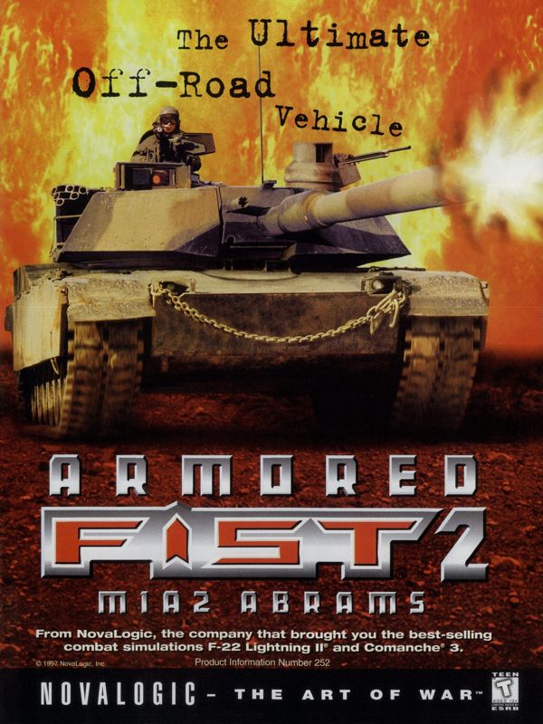 Armored Fist 2 Magazine Advertisement (Magazine Advertisements): PC Gamer (USA), Issue 11/1997