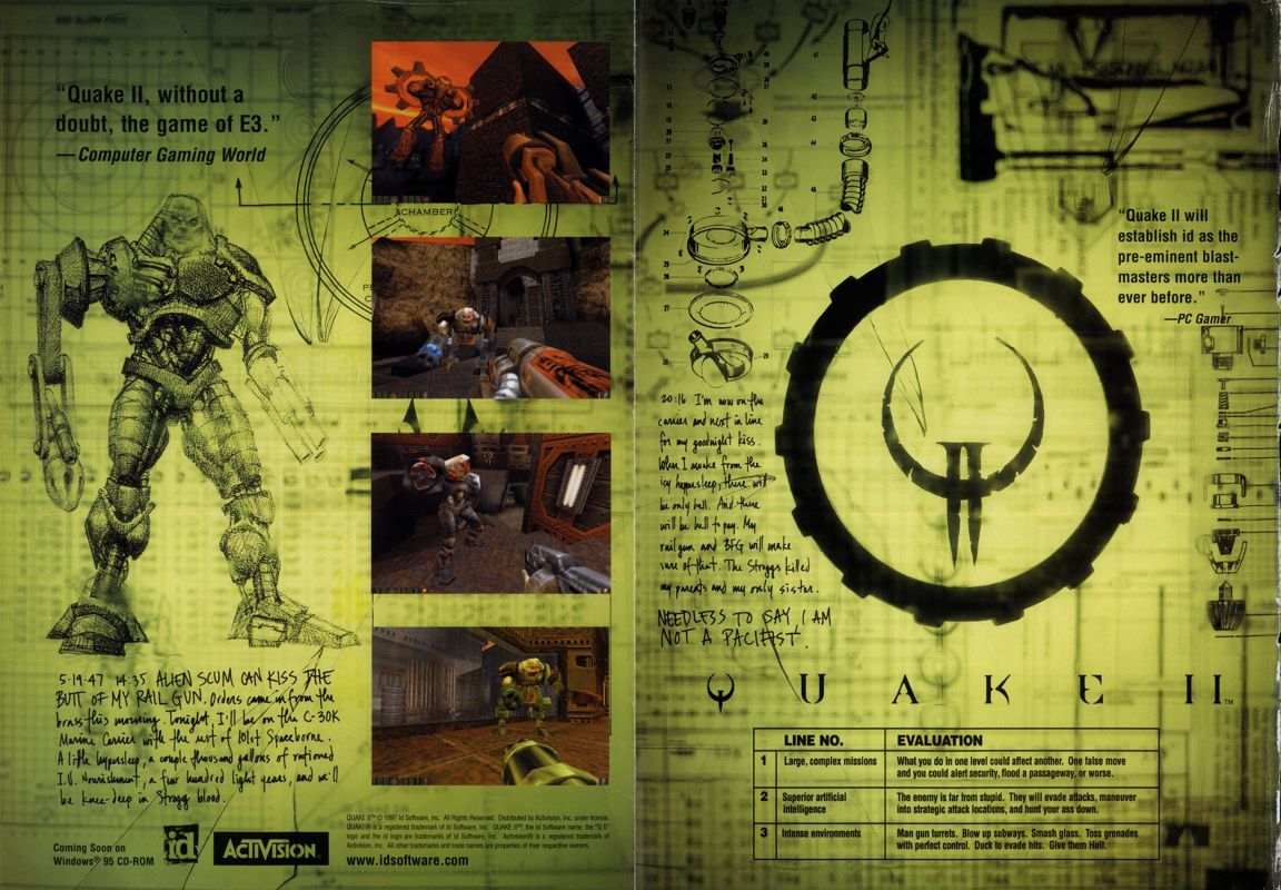 Quake II Magazine Advertisement (Magazine Advertisements): PC Gamer (USA), Issue 11/1997