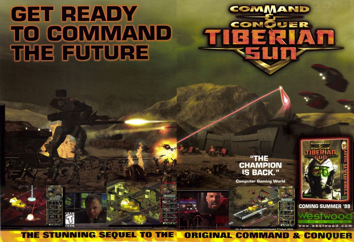 Command & Conquer: Tiberian Sun Magazine Advertisement (Magazine Advertisements): PC Gamer (USA), Issue 9/1999