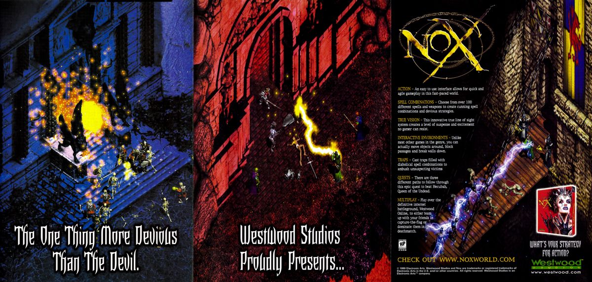 Nox Magazine Advertisement (Magazine Advertisements): PC Gamer (USA), Issue 10/1999