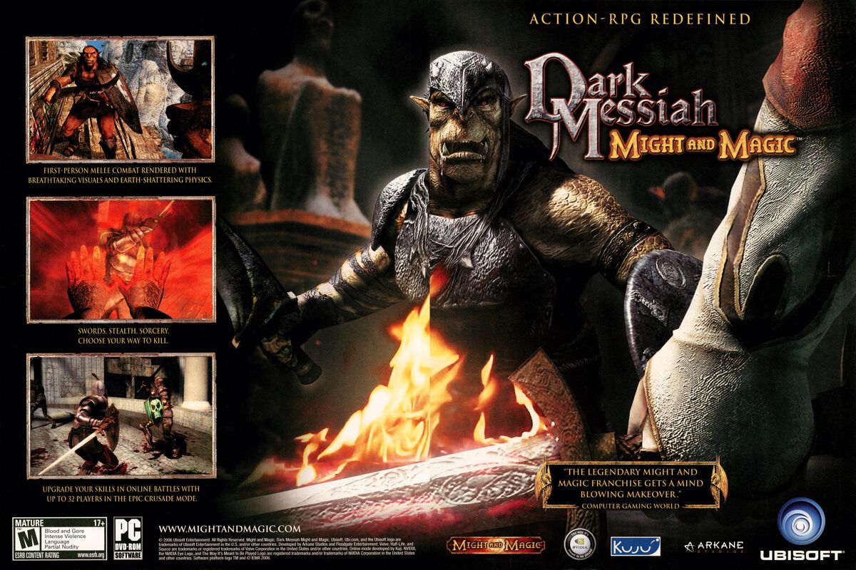 希少　店頭用　ダークメサイア　DARK MESSIAH　販促ポスター Dark Messiah: Might and Magic official promotional image - MobyGames