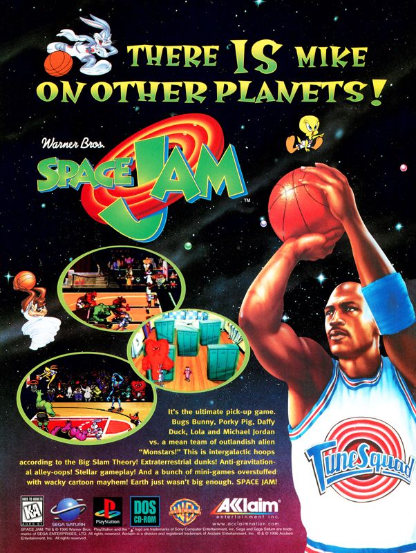 Space Jam Magazine Advertisement (Magazine Advertisements): Ultra Game Players (USA), Issue 091 (December 1996)