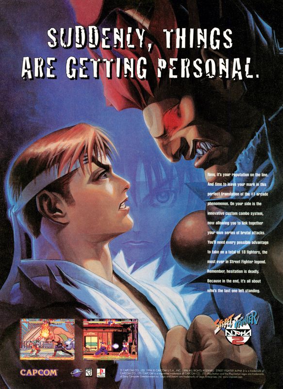 Street Fighter Alpha 2 Magazine Advertisement (Magazine Advertisements): Ultra Game Players (USA), Issue 091 (December 1996)