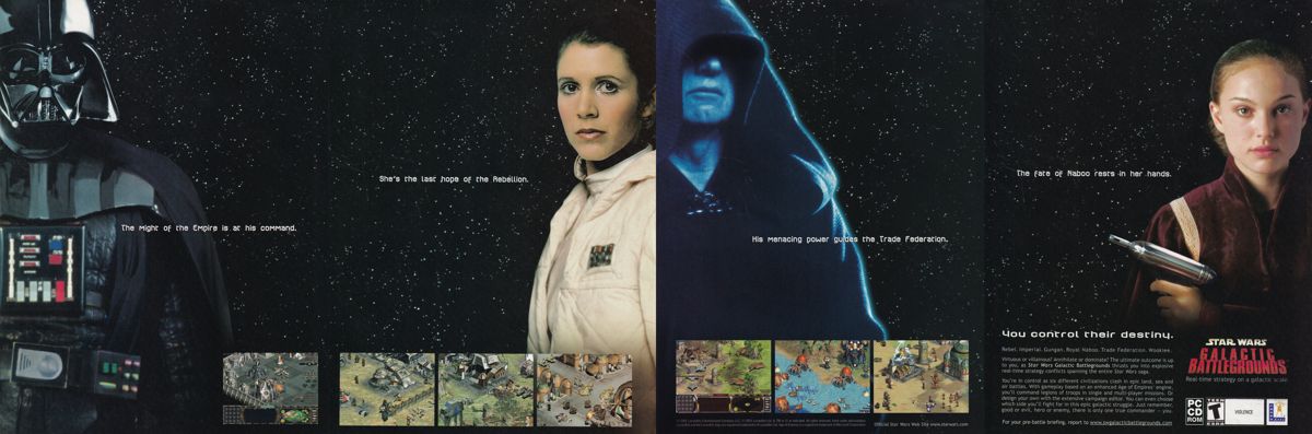 Star Wars: Galactic Battlegrounds Magazine Advertisement (Magazine Advertisements): PC Gamer (USA), Issue 12/2001