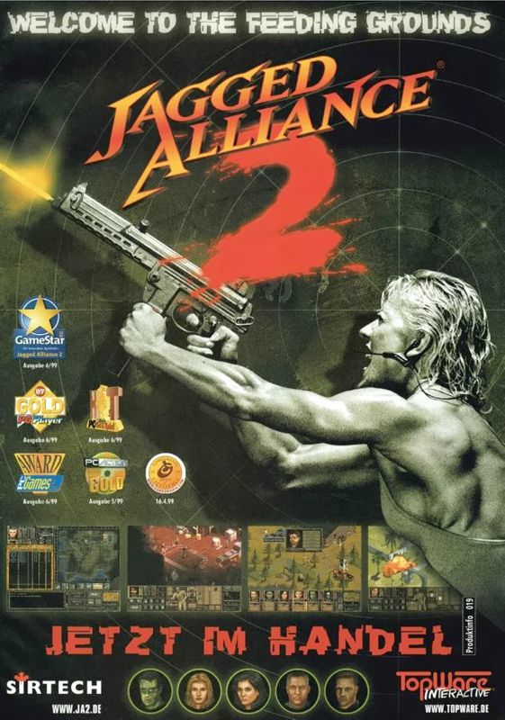 Jagged Alliance 2 Magazine Advertisement (Magazine Advertisements): PC Joker (Germany), Issue 06/1999