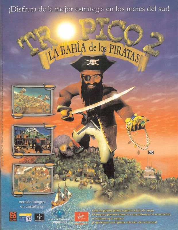 Tropico 2: Pirate Cove Magazine Advertisement (Magazine Advertisements): Micromania (Spain), Issue 100 (August 2003) Page 27