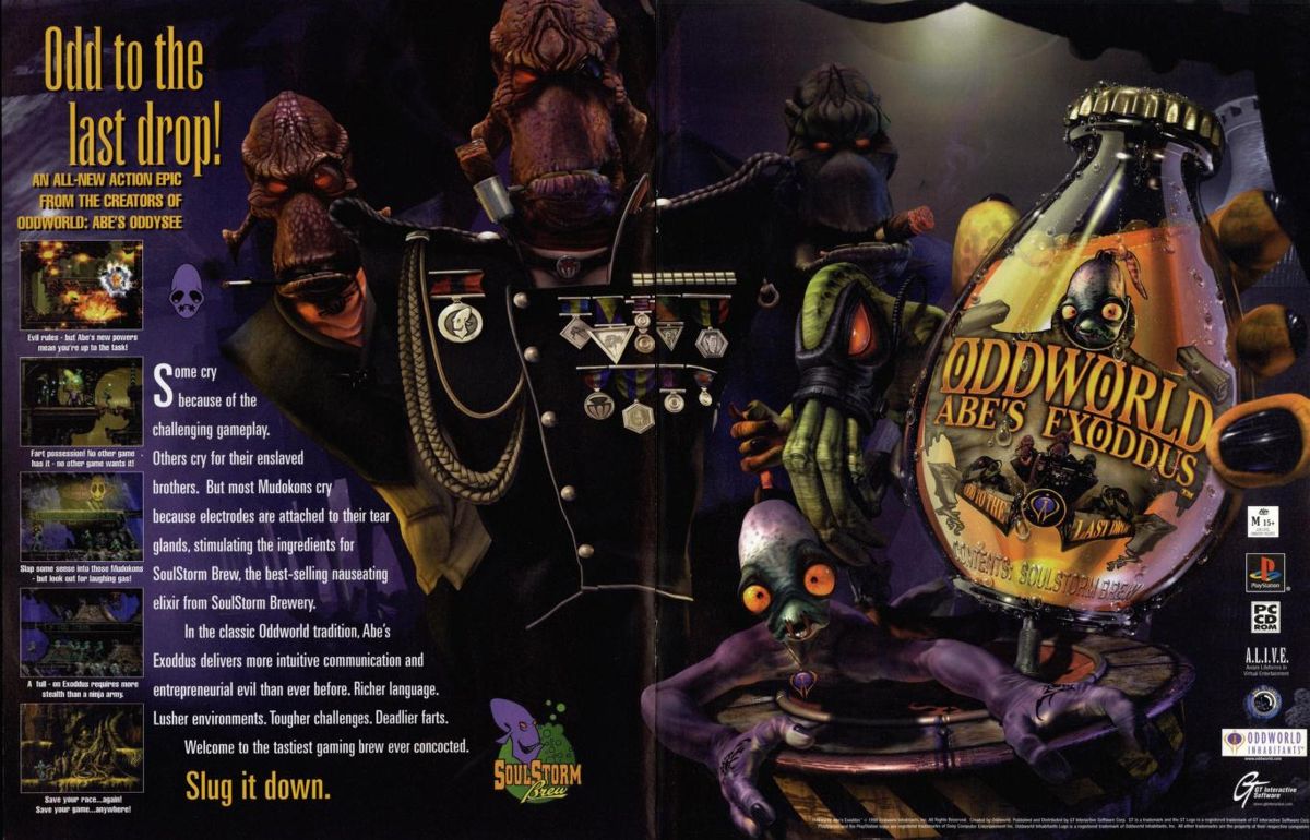 Oddworld: Abe's Exoddus official promotional image - MobyGames