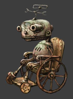 Machinarium (Collector's Edition) Concept Art (GOG Downloadable Extras (2012)): Wheelchair Robot