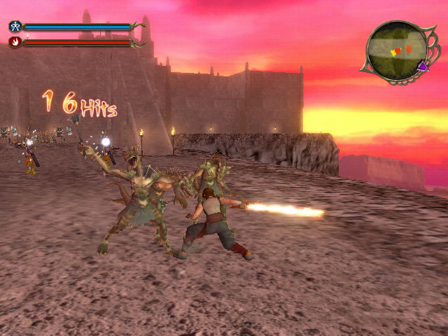Dragon Blade: Wrath of Fire Screenshot (Dragon Blade: Wrath of Fire Press Kit): Battling Multiple Enemies
