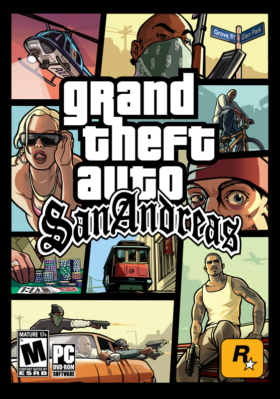 Grand Theft Auto: San Andreas Other (Rockstar Games 2005 EPK): GTA SA PC box art