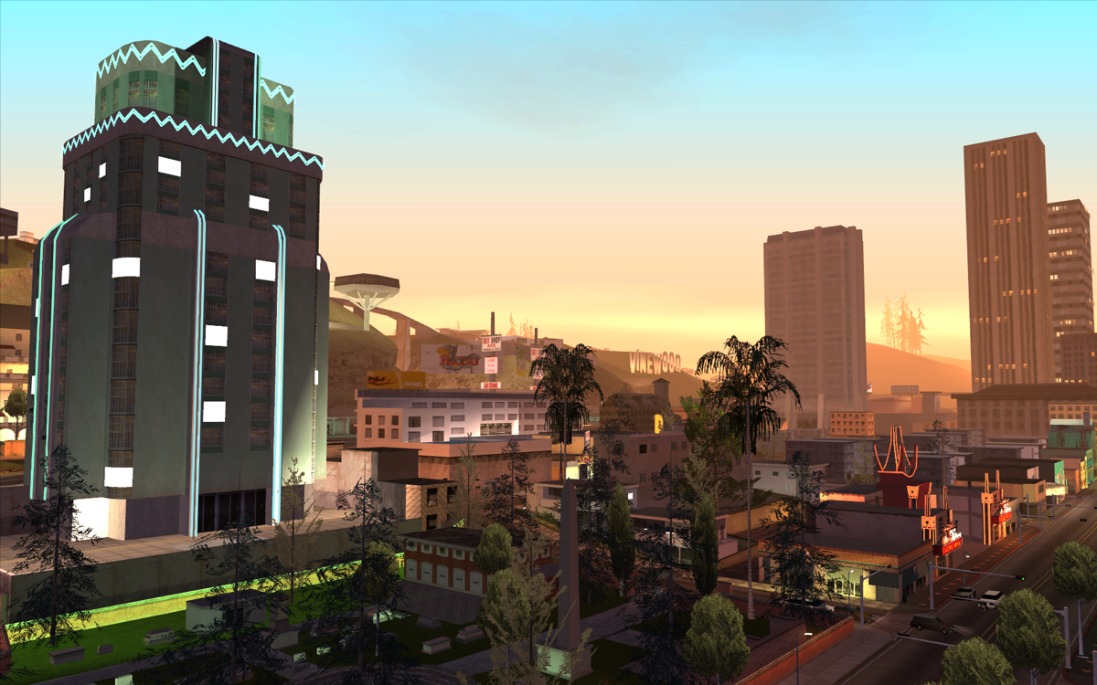 Grand Theft Auto: San Andreas Screenshot (Rockstar Games 2005 EPK): LS VinewoodSkyline PC Screen
