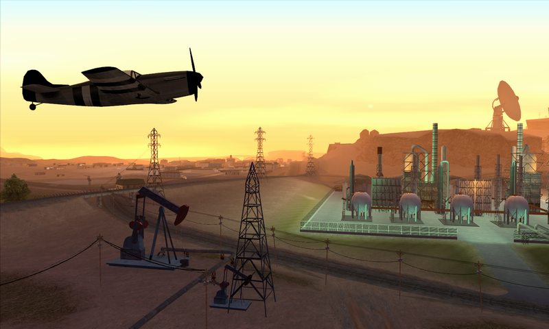 Grand Theft Auto: San Andreas Screenshot (Rockstar Games 2005 EPK): Desert Flight Xbox Screen