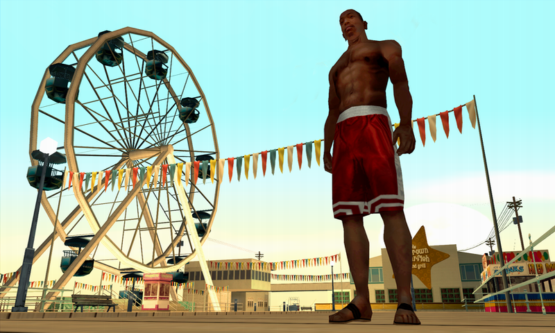 Grand Theft Auto: San Andreas Screenshot (Rockstar Games 2005 EPK): Sunny Afternoon Xbox Screen