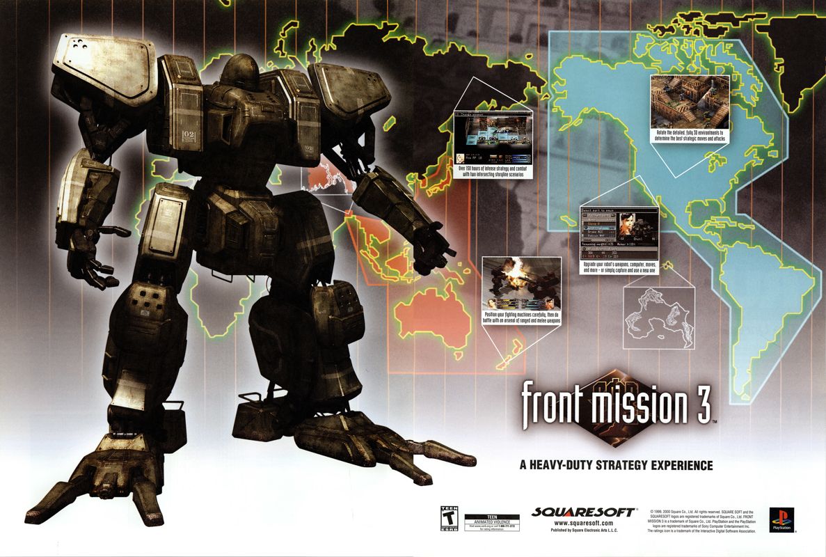 Front Mission 3 Magazine Advertisement (Magazine Advertisements): NextGen (United States), Issue #63 (March 2000)