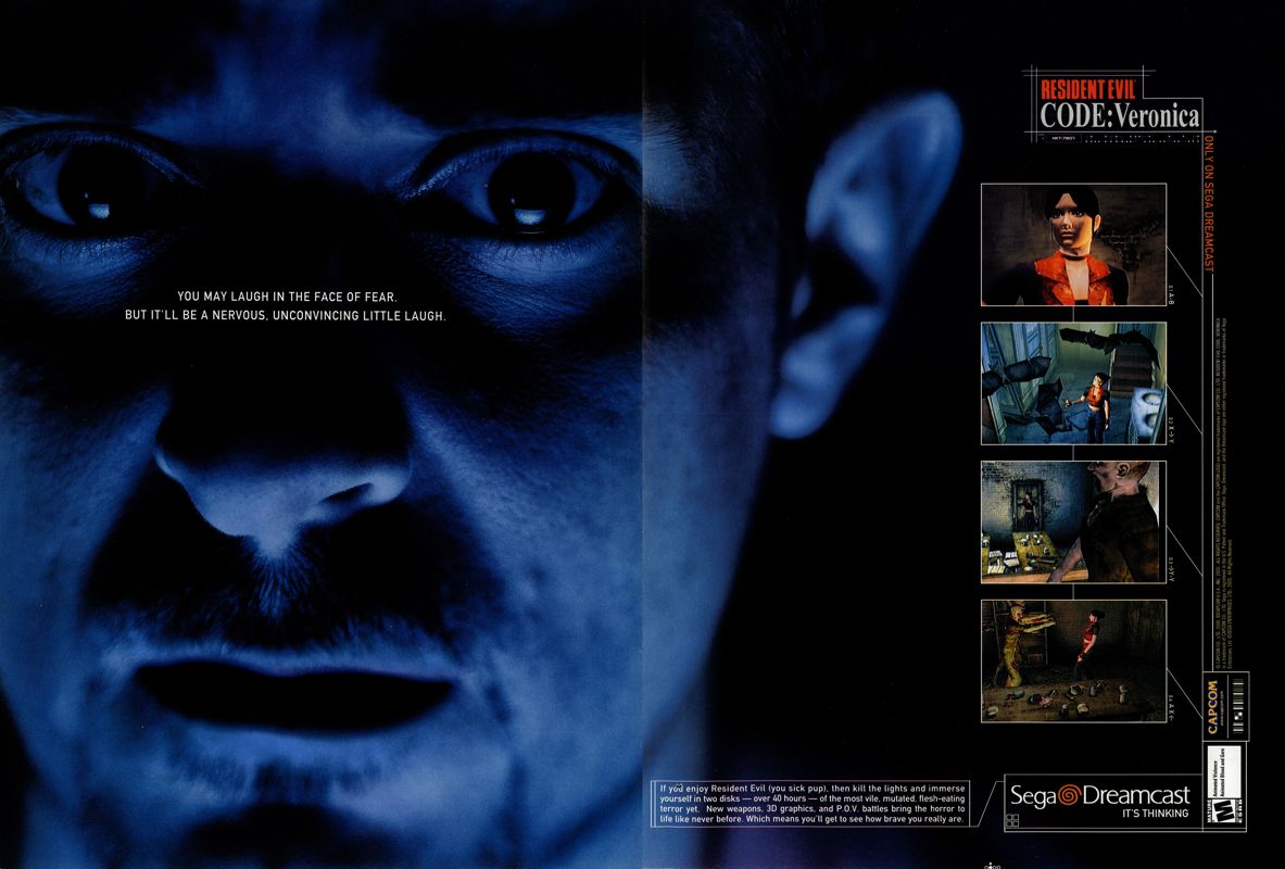 Resident Evil: Code: Veronica Magazine Advertisement (Magazine Advertisements): NextGen (United States), Issue #64 (April 2000)