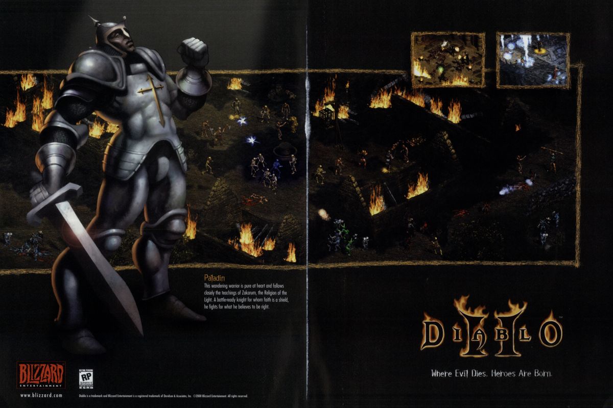 Diablo II Magazine Advertisement (Magazine Advertisements): PC Gamer (USA), Issue 06/2000