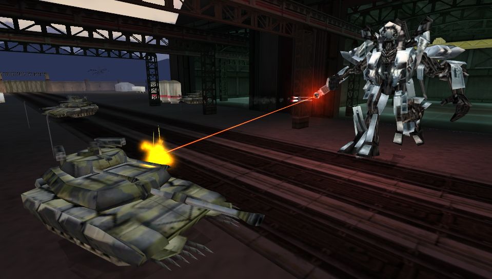Transformers: The Game Screenshot (Transformers: The Game Press Kit): Blackout Laser