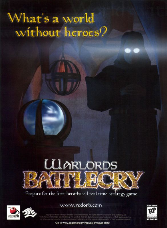 Warlords: Battlecry Magazine Advertisement (Magazine Advertisements): PC Gamer (USA), Issue 01/2000