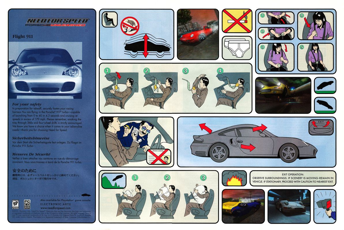 Need for Speed: Porsche Unleashed Magazine Advertisement (Magazine Advertisements): PC Gamer (USA), Issue 04/2000